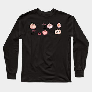 Pink Gothic Halloween Long Sleeve T-Shirt